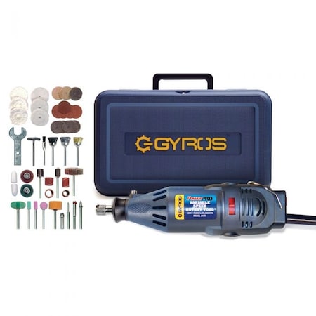 Gyros PowerPro Variable Speed Rotary Tool Kit - 50 Accessories Included 40-02470